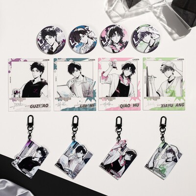 谷知谷知 猫耳FM Inspired Sketch系列 挂件 合影卡 马迹