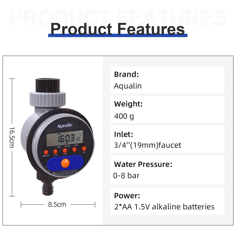 热销自动灌溉浇花定时控制器 升级版智能灌溉浇花S器 花园球阀控