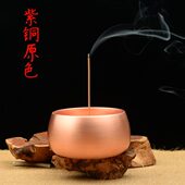 紫铜香炉熏香手炉宣德炉复古檀香茶道书房禅意纯铜香篆复古盘香炉