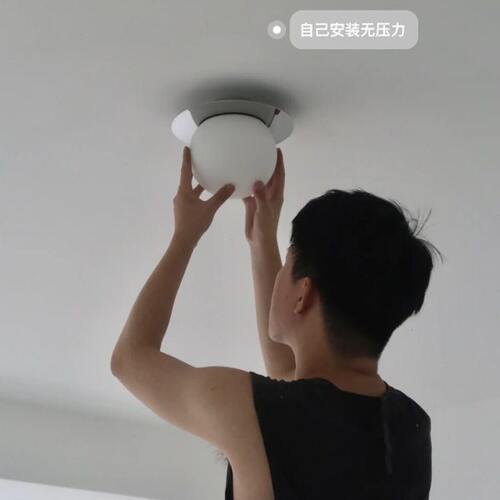 Atoki玻璃球壁灯咖啡店吸顶简约中古过道阳台入户玄关床头灯镜前