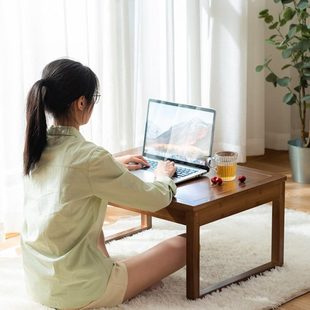 榻榻米飘窗学习桌 儿童写字桌卧室小茶几家用小桌子实木炕桌日式