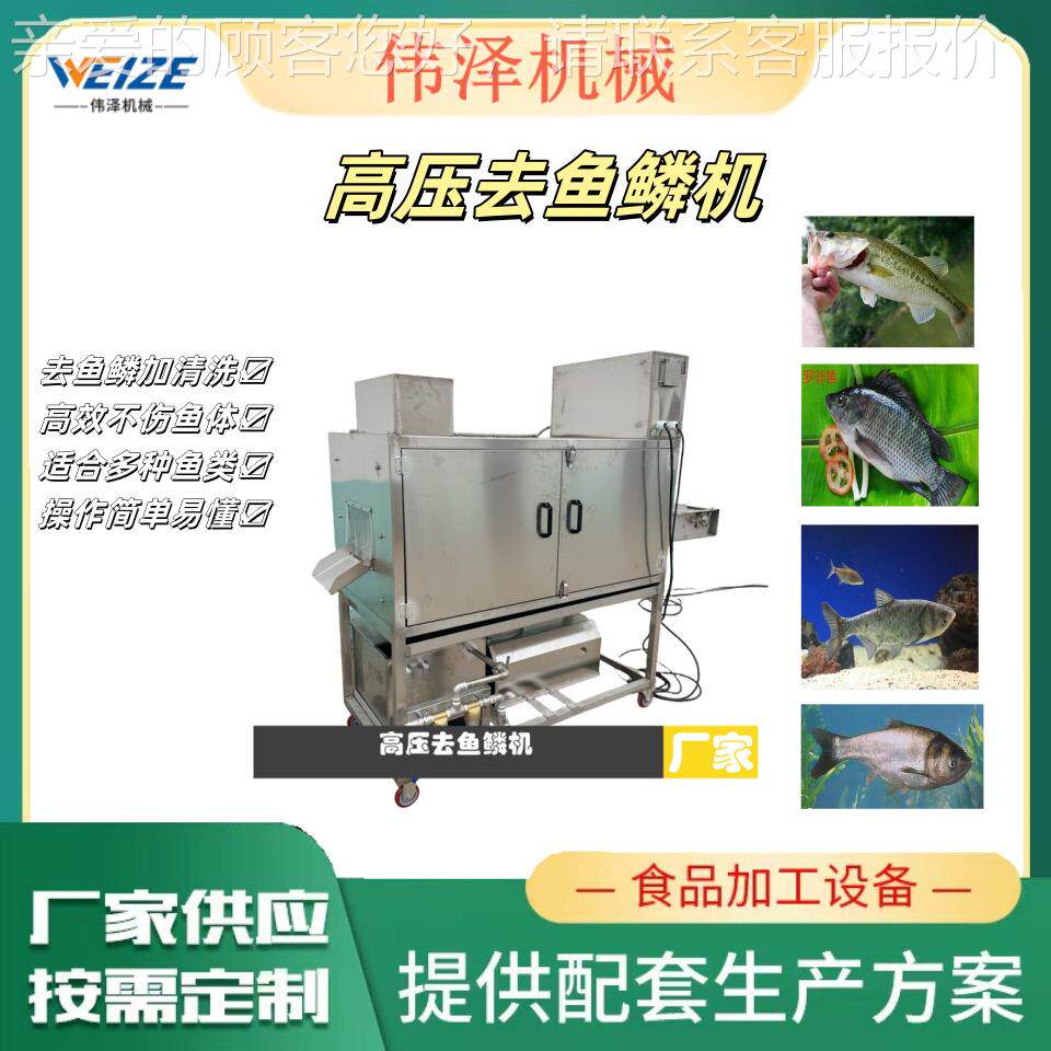 全自动高设106压器备水喷淋除鱼鳞的机 鲜鱼去鳞机械