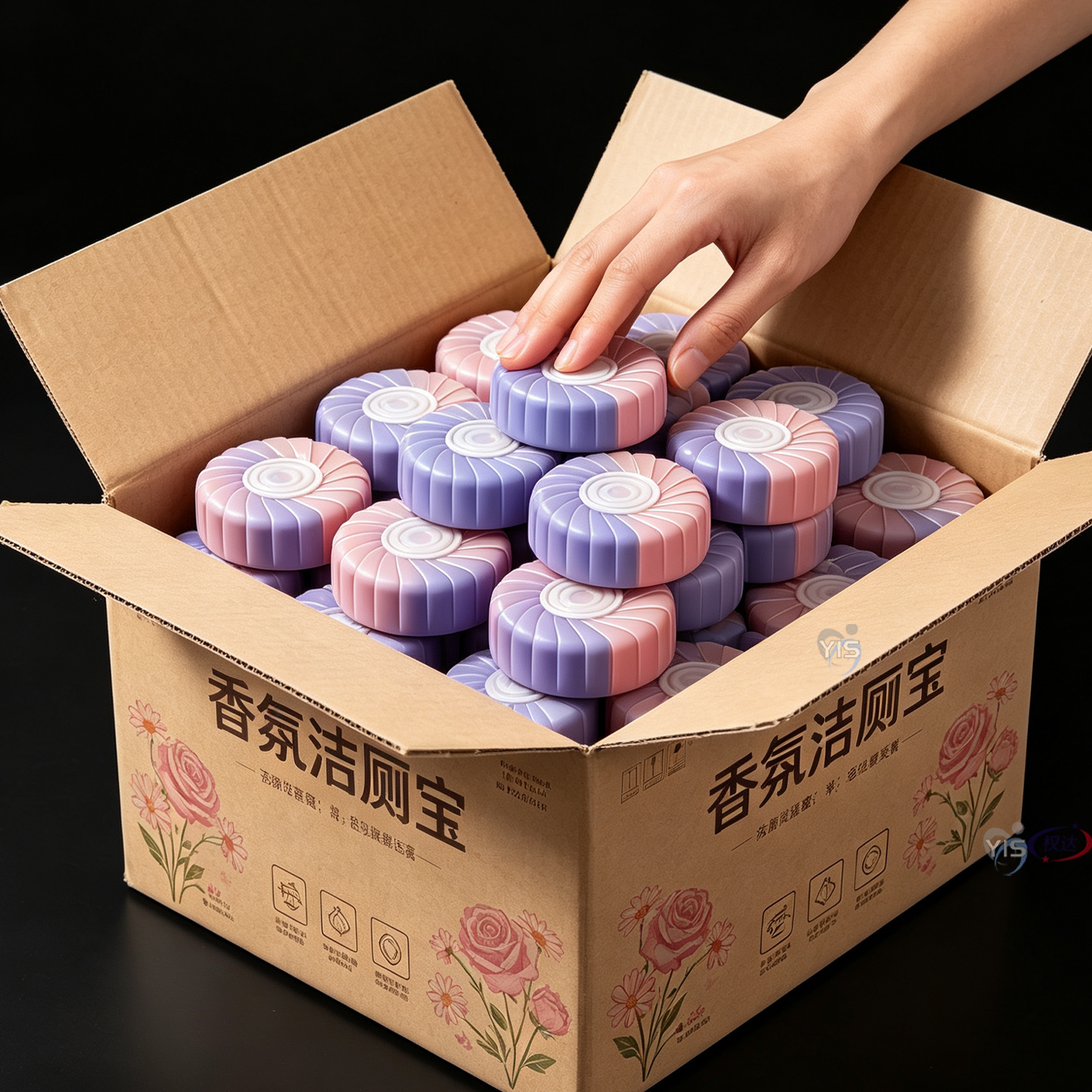 玫瑰花香洁厕马桶清洁剂蓝泡泡洁厕宝厕所除臭清香强效除洁洁厕剂