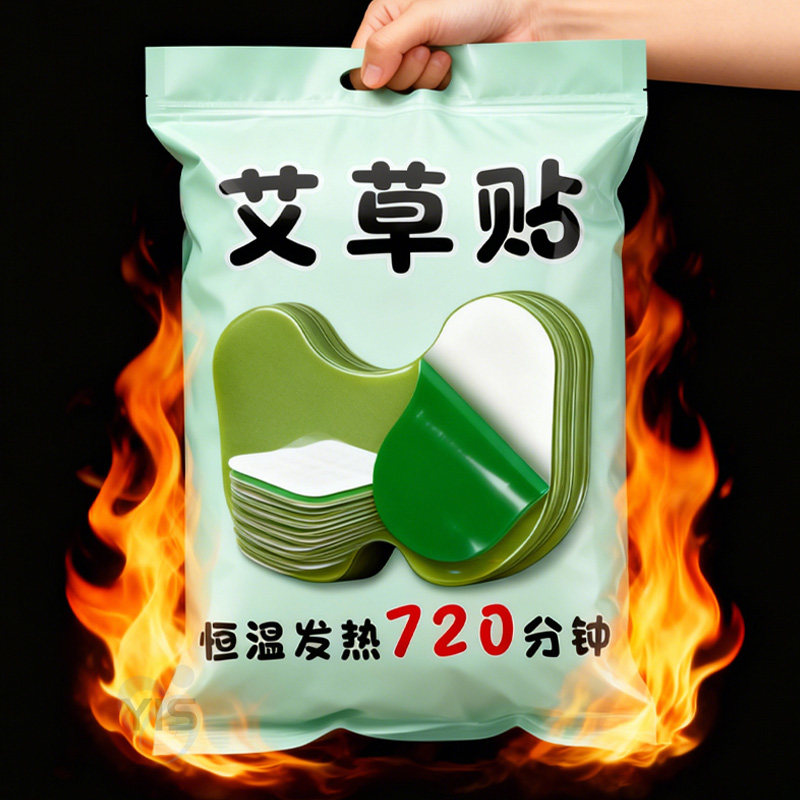 艾草膝盖贴滑膜炎半月板专用关节自发热疼痛膏药贴颈椎腰椎艾灸贴