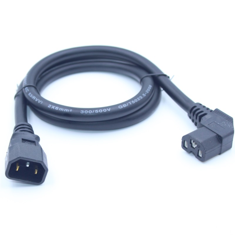 6平方加粗延长线电动车充电接z口公母插头座充电器大功率品字形线