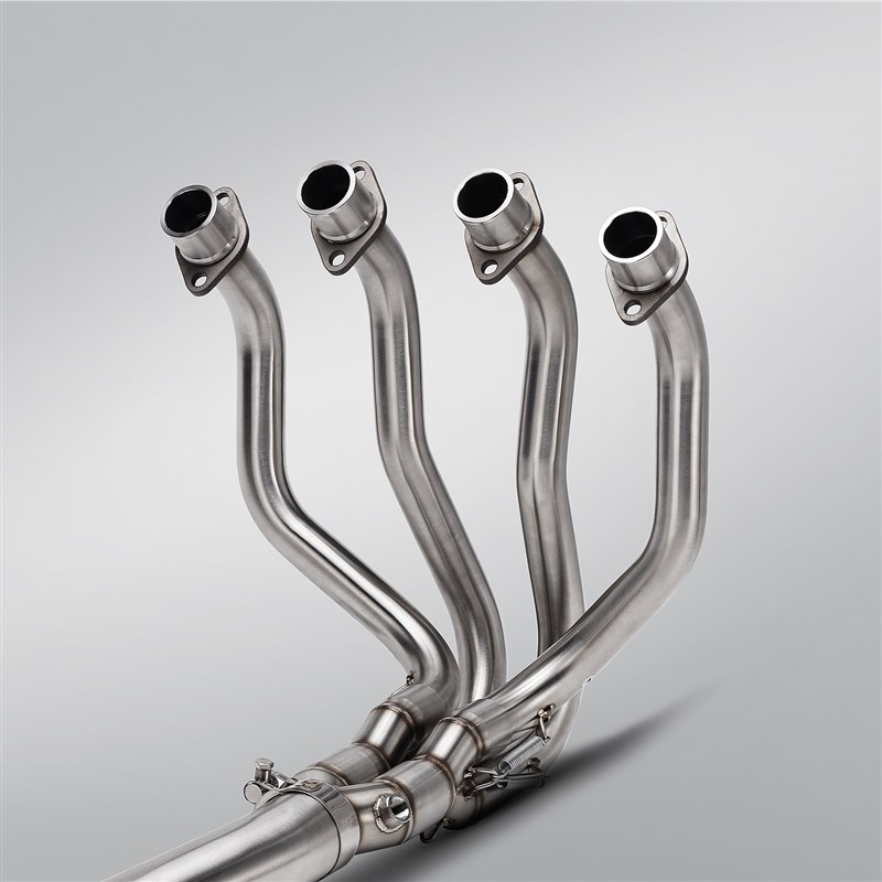 适用摩托跑车ZX4R RR不锈钢中段连接管不锈钢中段前段.排气管接口