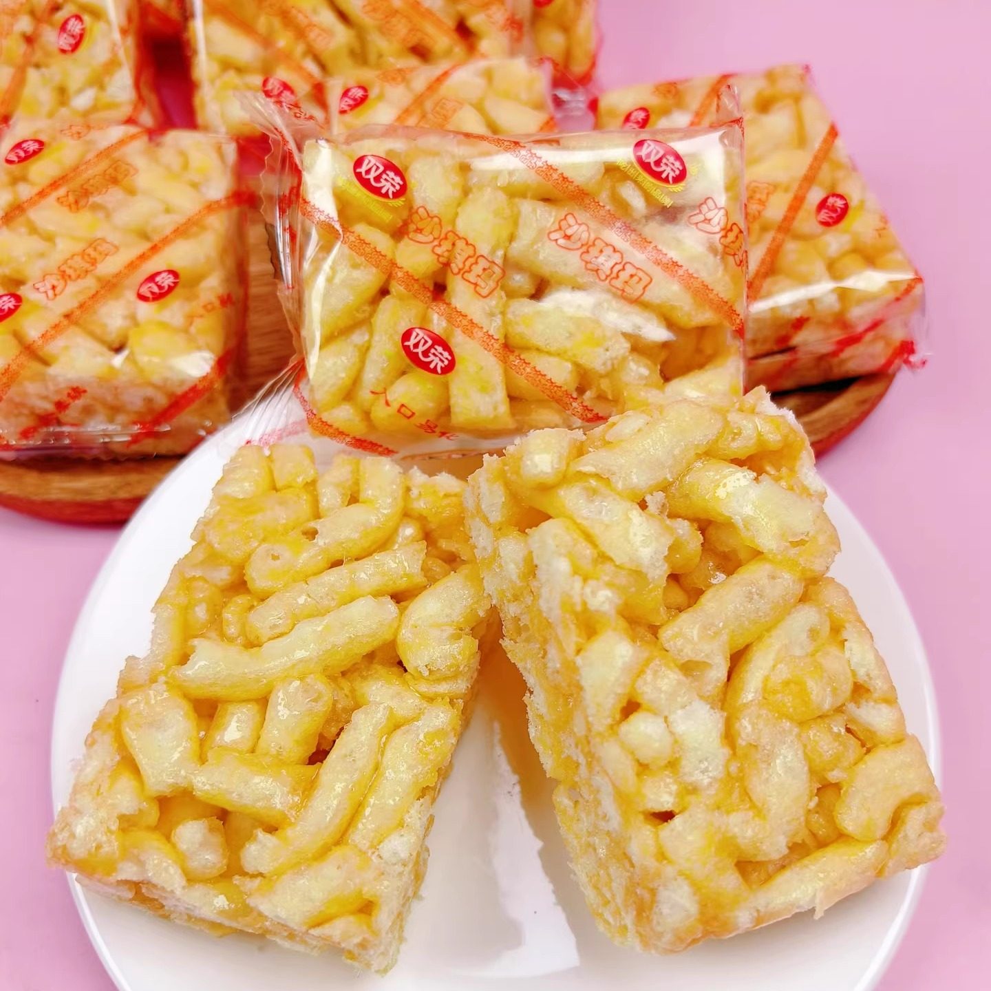 双荣沙琪玛传统糕点芝麻原味甜独立包装传统休闲零食年货整箱批发,零食/坚果/特产,沙琪玛,淘宝优惠券,粉丝福利购,淘宝优惠卷