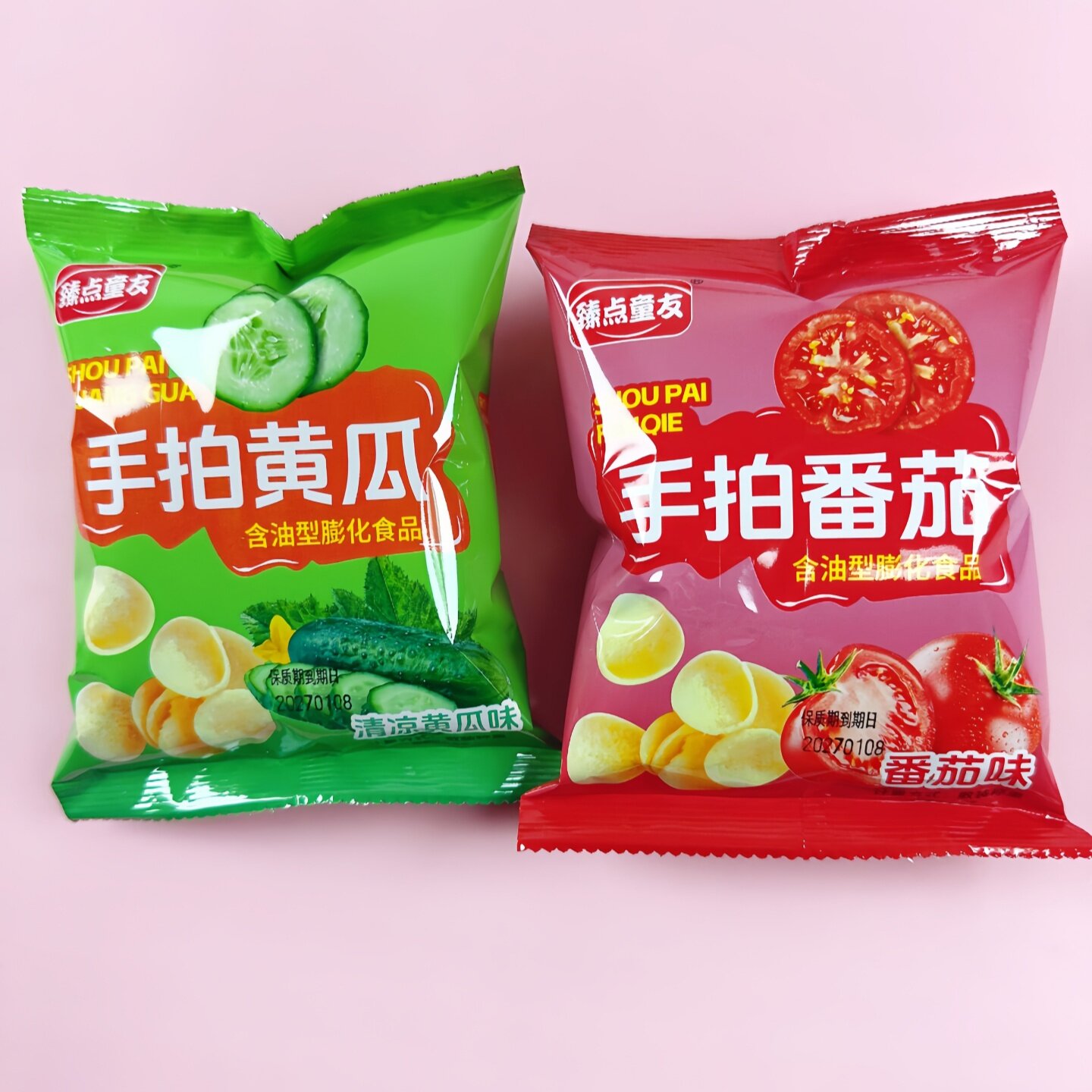 臻点童友黄瓜番茄味膨化食品