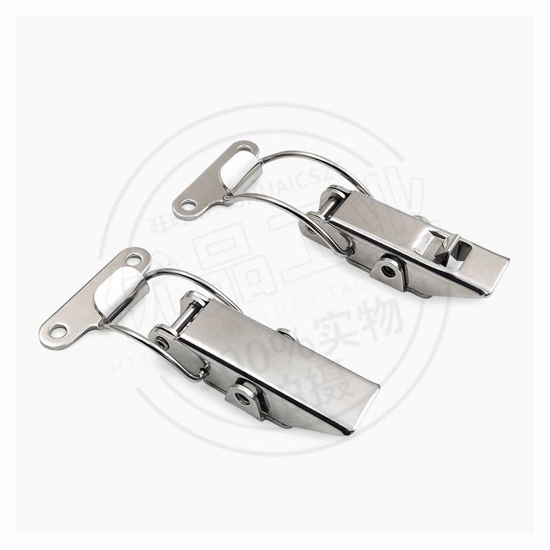 不锈钢304带自锁搭扣锁 工具箱安全扣 锁扣 工业设备柜门金属卡扣