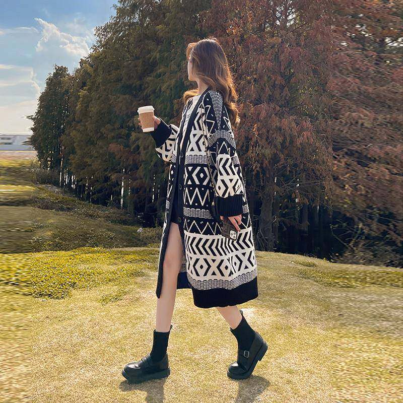 毛衣外cw欧美风套女中长款毛开衫外搭衣204秋新款慵懒风加针织2开,个性定制/设计服务/DIY,毛衣加工定制,淘宝优惠券,粉丝福利购,淘宝优惠卷