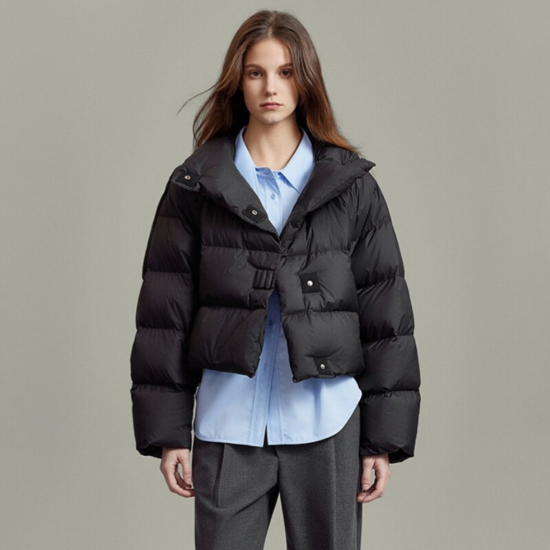 2025年新款女冬短款宽松加厚棉服美式复古小个子棉袄休闲棉衣外套