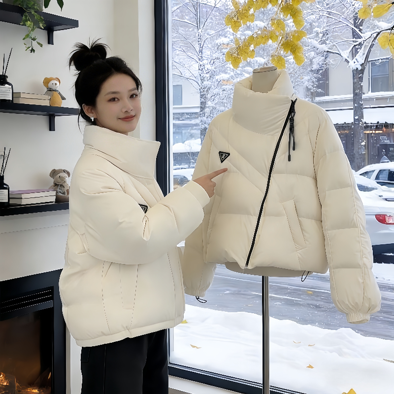 韩系高级感超好看短款棉服女冬季2025年新款爆款小个子棉衣外套潮
