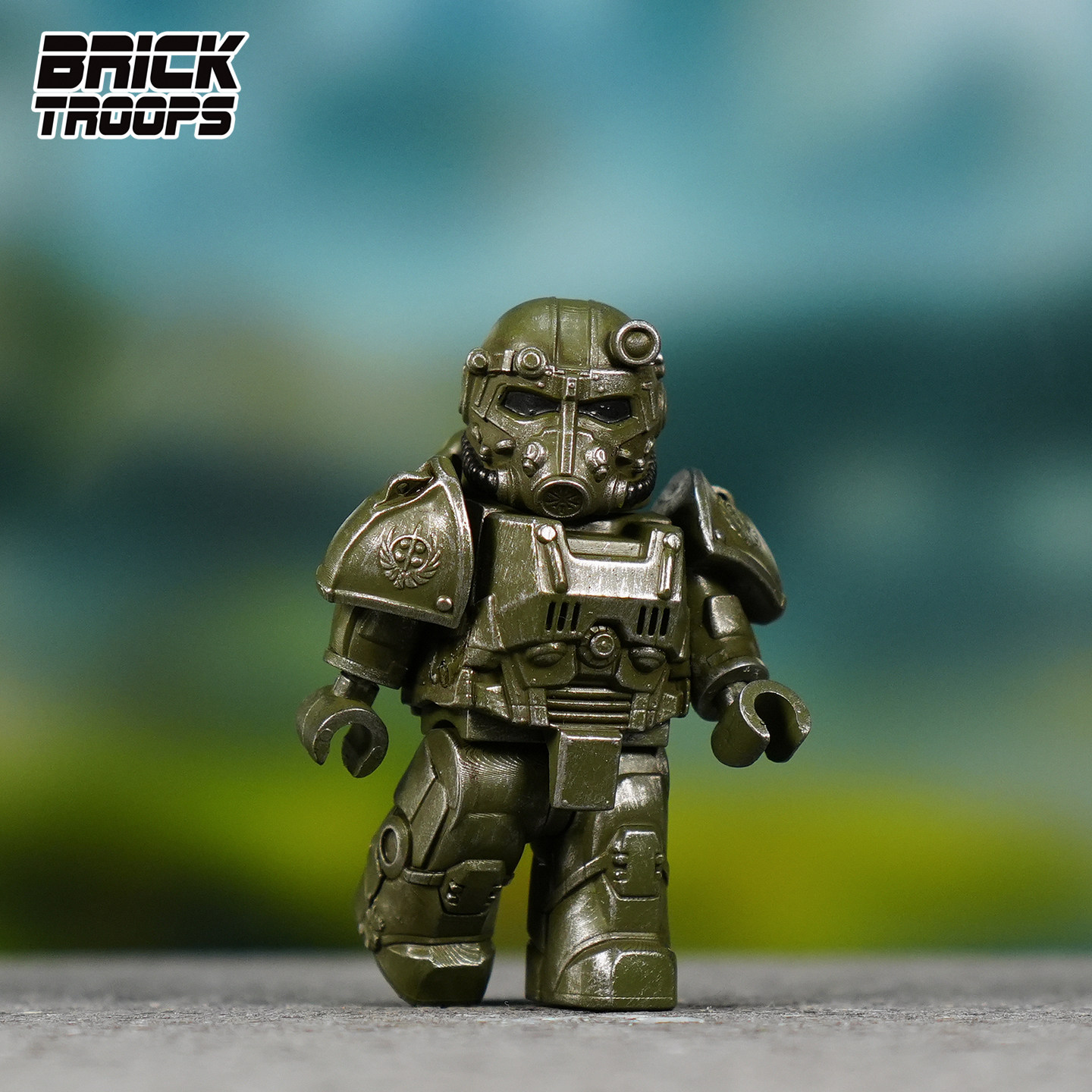 【全开模】辐射 动力装甲 Bricktroops 拼插积木 人仔玩具