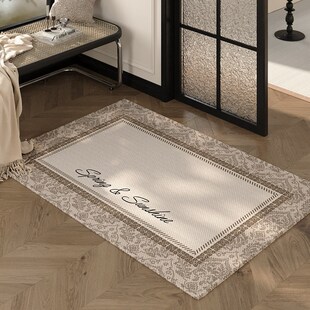 地垫入户门垫绿色复古玄关大门口进门脚垫防滑耐脏除尘门外门口垫