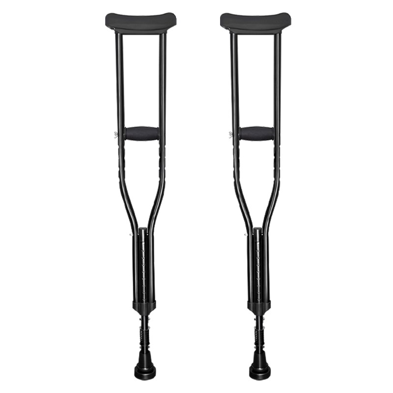 拐杖腋下拐年轻人骨折防滑双拐老人拐棍康复走路助步器橡胶登山