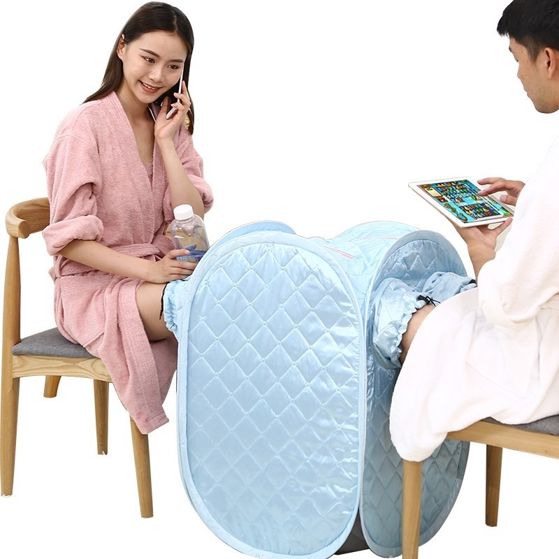 家用蒸汽桑拿浴箱药熏蒸机仪熏蒸桶足疗足浴汗蒸膝盖蒸脚器蒸腿箱