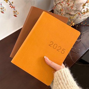 2025时间轴日程本 方格日期本两天一页365天时间管理每日计划本日