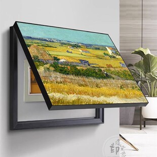 莫奈梵高电表箱装饰画横板客厅电闸开关壁画配电箱网线盒遮挡挂画