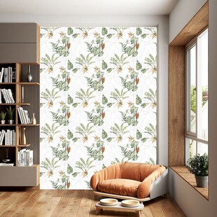 仿瓷砖3D自粘墙贴客厅厨房卫生间防水防油贴纸植物花卉墙面装饰