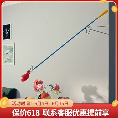 北欧长杆壁灯创意个性彩色餐厅极简旋转摇摆长臂阅读艺术客厅壁灯