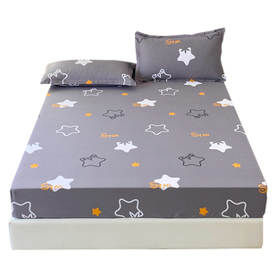 全棉床笠单件学生儿童1.2/1.5/1.8米床纯棉床罩席梦思床垫套防滑