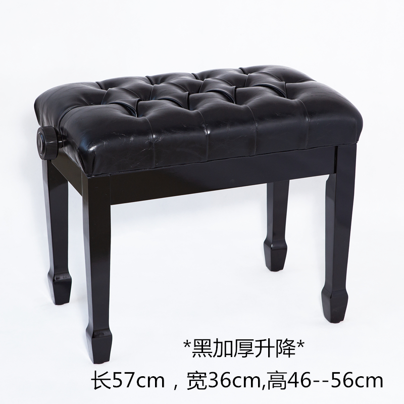 钢琴凳单人升降不带书箱实木电子琴凳可调节吉他古筝凳儿童钢琴椅