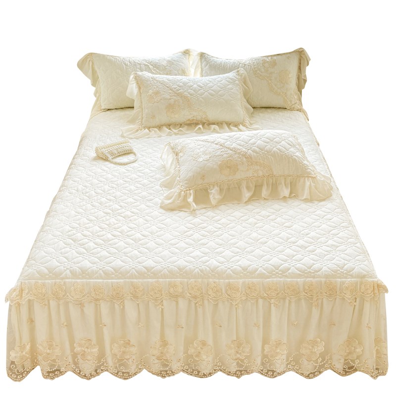 可定制公主风全棉床裙单件带裙边床罩款床单四季通用床围裙罩