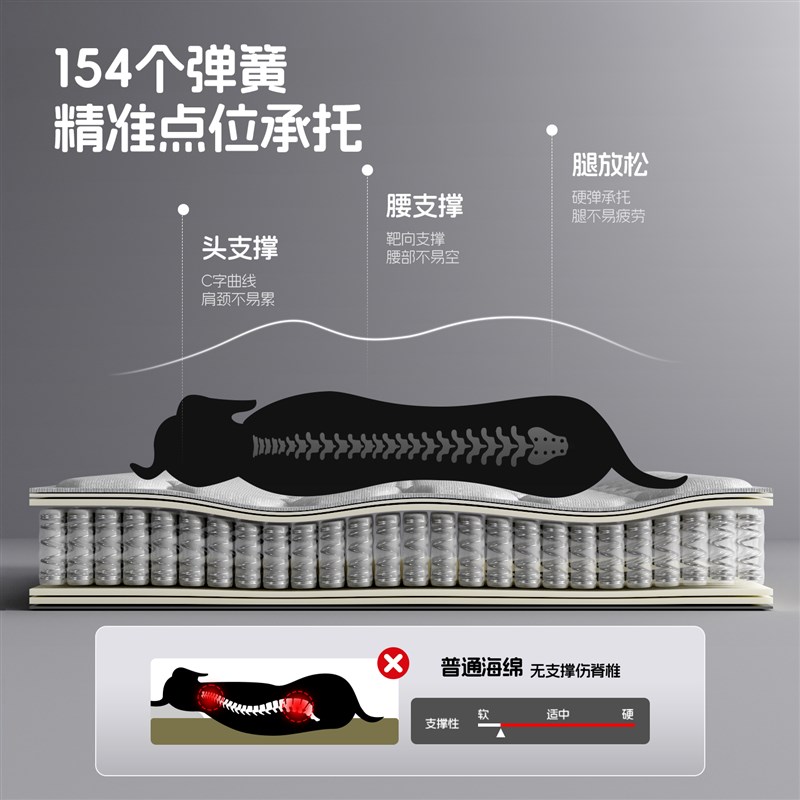 狗狗床垫护脊矫形可拆洗柯基中大型犬老年宠物床睡垫狗窝弹簧狗床