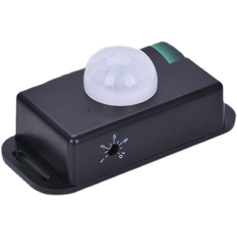 DC12V24V人体感应开关低压直流感应器红外线可调灯带衣橱酒柜开关