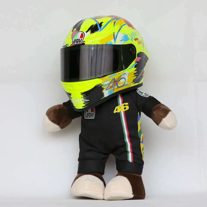 HJC毒液e安全帽小熊机车机车车迷公仔挂件小熊布熊安全帽+小熊