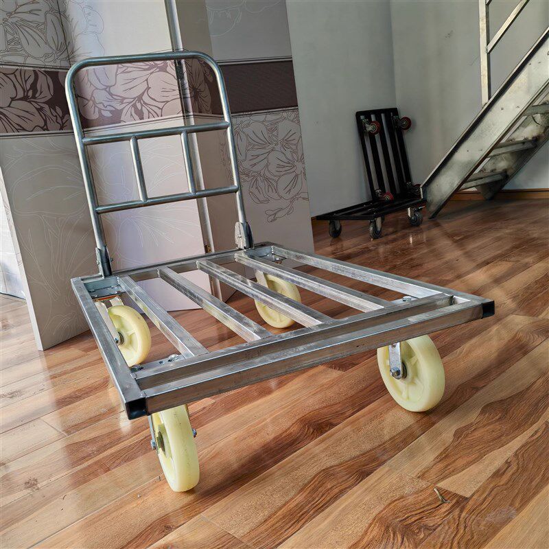 搬货车小推车拉货手推车搬运车工用方管车便携拖车折叠重型重物车