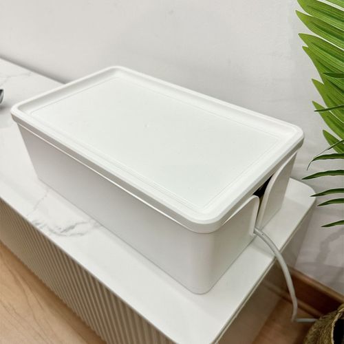 桌面插排集线器收纳盒电源线数据线办公整理充电线排插理线神器