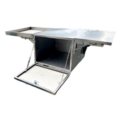 不锈钢电动车摆摊箱子折叠便携烤肠摆摊箱摩托电瓶车后尾摆摊神器