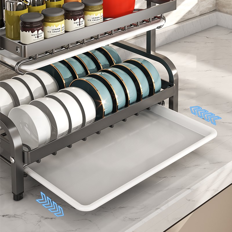 厨房置物架碗碟碗盘收纳q架沥水架家用多功能放碗架碗筷收纳盒碗