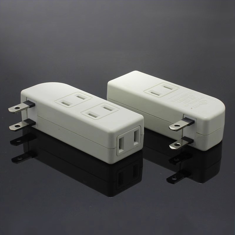 一转四扩展三f插位转换器沙发电视床头柜缝隙插座侧面变向分插排