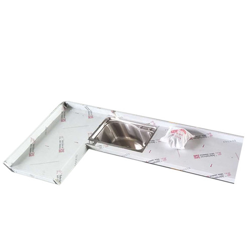 家用厨房橱柜台面板不q锈钢灶台台面定制做不锈钢整体橱柜水池柜