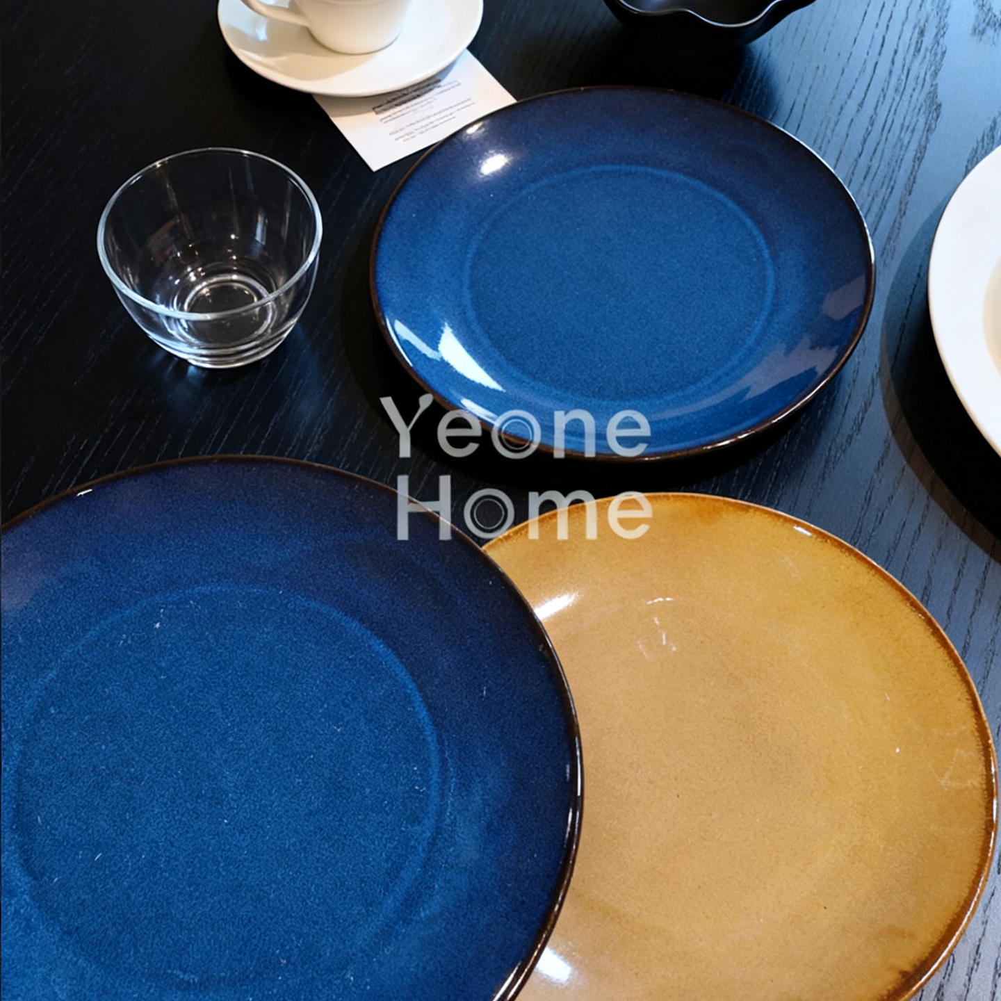 进口陶瓷盘子釉下彩高级感餐盘