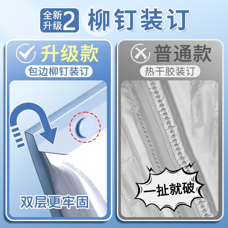A3试卷收纳袋试卷夹透明60页多层放装卷子的夹子A4考卷资料册小学,文具电教/文化用品/商务用品,文件夹/试卷夹,淘宝优惠券,粉丝福利购,淘宝优惠卷