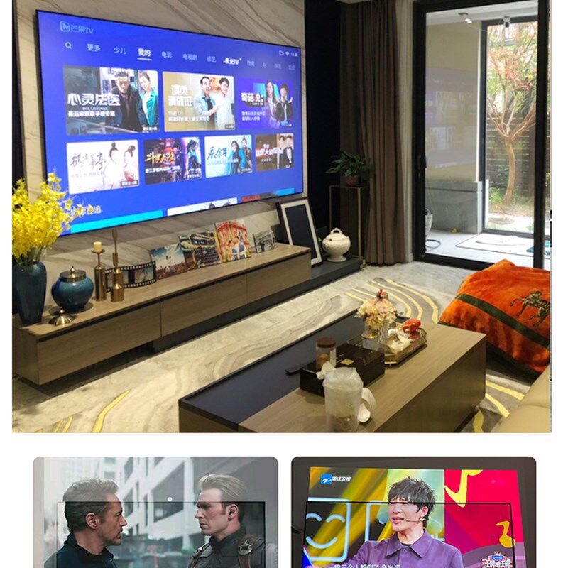 适用于爱普生极米坚果投影仪幕布窄边光子壁挂画框幕布100寸120寸