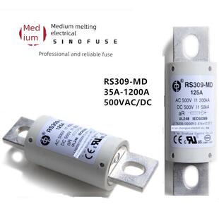 中熔保险丝RS309-MD35A80100A150A200A250A300350400500VDC熔断器