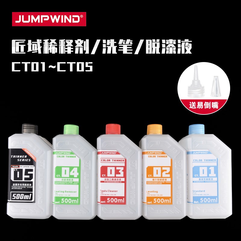 匠域CT01-CT08模型油漆稀释剂 洗笔/脱漆 上色颜料清V洗溶液500ml
