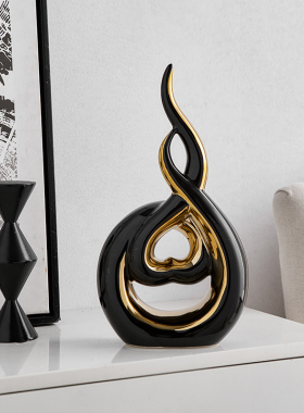 现代创意陶瓷酒柜装饰摆饰轻奢y高档客厅玄关电视柜高级感乔迁礼