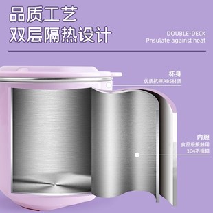 酷洛米牛奶杯宝宝喝水杯t防摔儿童水杯家用吸管杯子不锈钢学饮杯