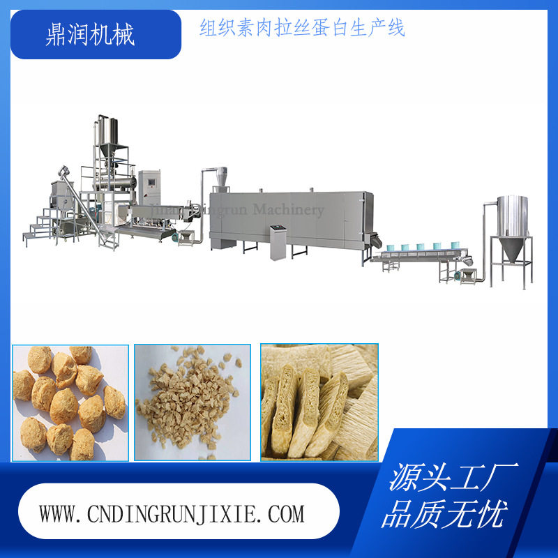 拉丝蛋白生产线 植物蛋白素肉生产设备 组织蛋白加工设备机器