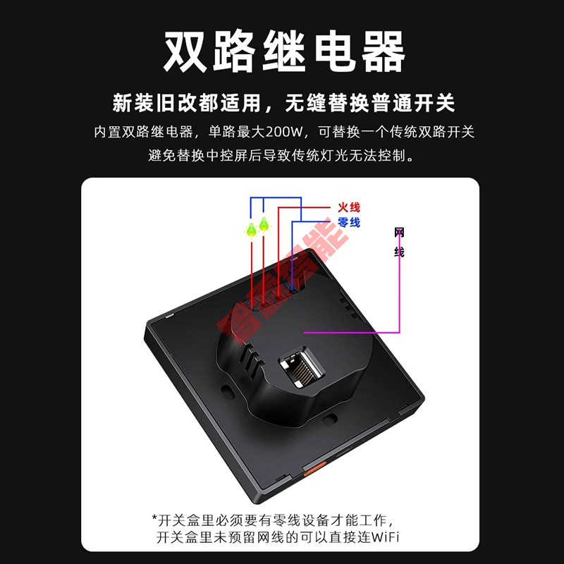 涂鸦智能官方新款4寸中控屏4S墙壁家居控制面板AI语音大模型红外