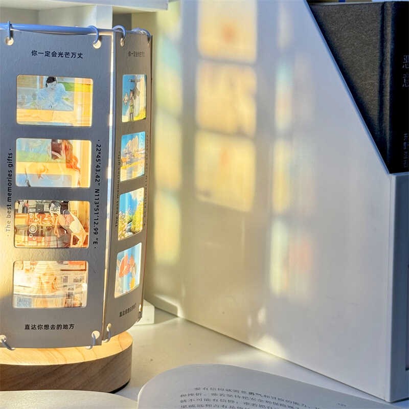 胶片氛围灯diy台灯情侣反转片幻灯片留念床头灯送闺蜜男朋友礼物