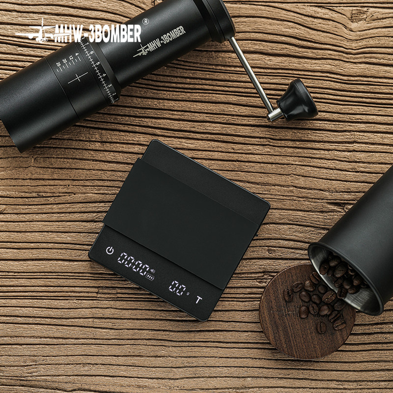 MW-3OME轰炸机小魔方2.0意式手冲咖啡电子秤 专用称重计时