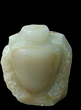 玉石花瓶桌面摆件小花瓶插花瓶家居客厅办公室装饰品支持定制