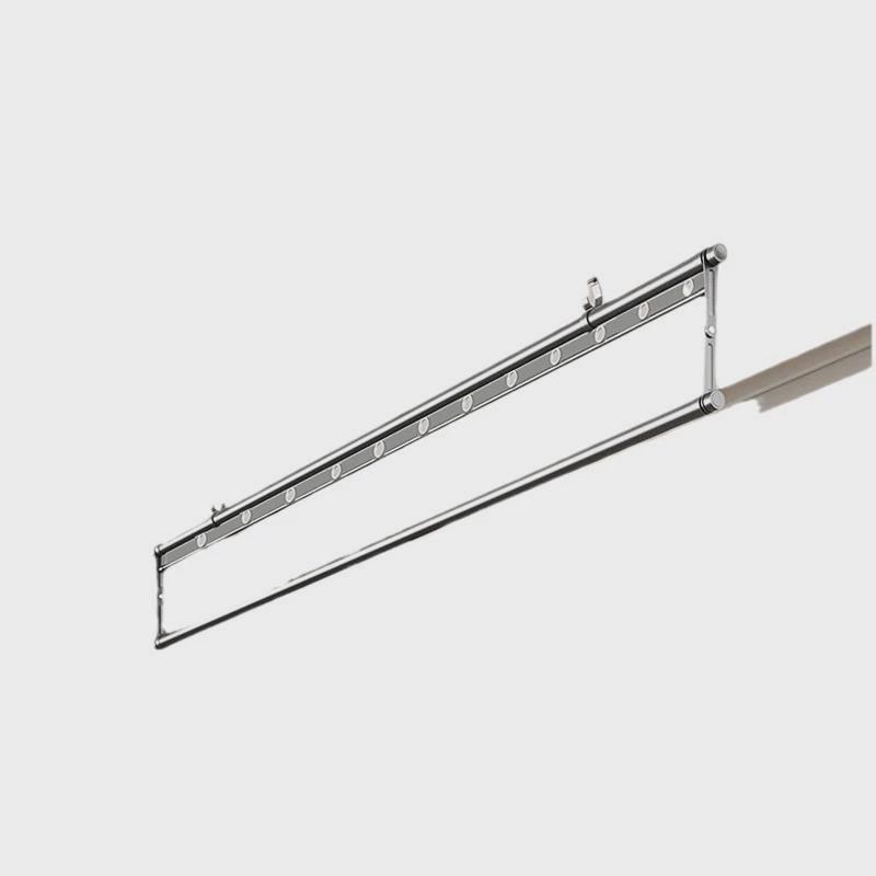 晾衣架升降手摇式单杆晾衣架阳台家用室内悬挂晾衣架单排晒被杠