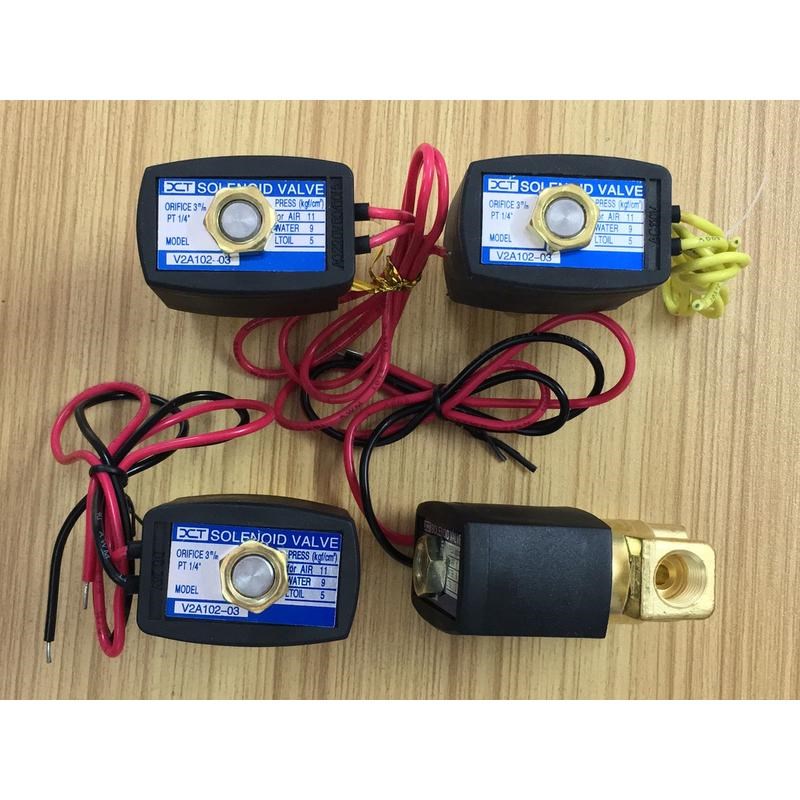 V2A102-0304二通电磁2分DC24V精品高温气动开关220AC吹气控制